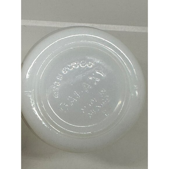 VTG Young’s Federals Milk Glass Coffee Mug White Milk Glass with Blue Logo 3.5" - Picture 5 of 5